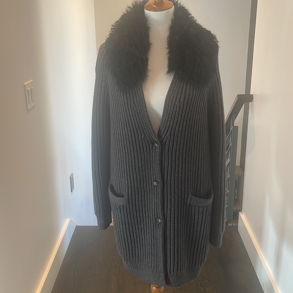 Tory Burch cardigan coat - Picture 3 of 8